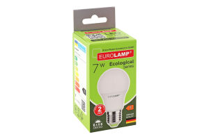 Лампа светодиодная 7W E27 4000K Ecological Eurolamp 1шт