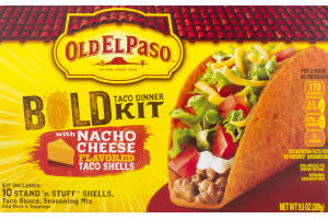 Old El Paso BOLD Taco Dinner Kit Nacho Cheese Flavored