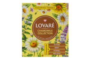 Чай цветочный ассорти Ромашка Chamomile collection Lovare к/у 32х1.3г