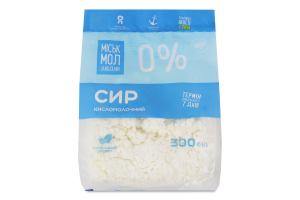 Творог 0% Міськмолзавод №1 м/у 300г