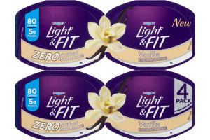 Dannon Light & Fit Zero Nonfat Yogurt Vanilla - 4 PK
