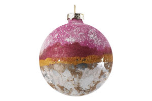 Прикраса ялинкова Куля Юпітер скло 8см