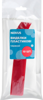 Виделки пластик червоні Novus 10шт