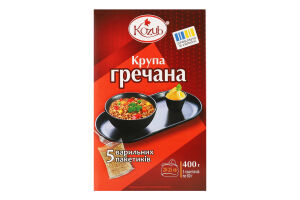 Крупа гречана 5*80г коробка Kozub