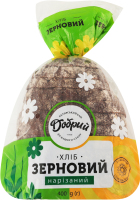 Хліб половинка в нарізці з насінням соняшника Зерновий Добрий м/у 0.4кг