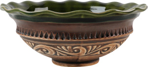 Миска-хвилівка 0.75л Шляхтянська Покутська кераміка 1шт