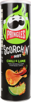 Снек пікантний Pringles смак чилі-лайм гострий