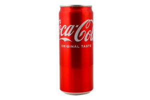 Напій безалкогольний сильногазований на ароматизаторах Coca-Cola з/б 330мл