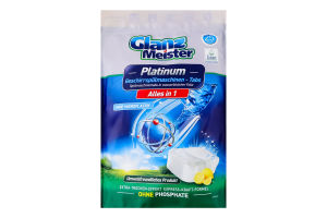 Таблетки для посудомоечных машин Platinum Glanz Meister 25х16г