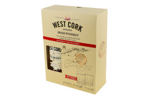 Набір Віскі Bourbon Cask 40% 0,7л+Келих 2шт коробка West Cork