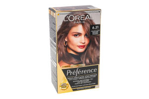 Краска для волос стойкая Preference №6.21 L'Oreal Paris 1шт