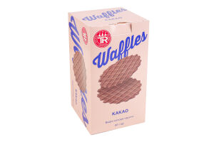 Виріб кондитерський борошняний. Вафлі солодкі без начинки пшеничні "Какао"