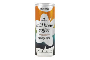 Напиток кофейный холодного настаивания с апельсином Orange kick Fresh Black ж/б 250мл