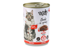 Корм д/котів TUFTUF 415г Яловичина (Польща)