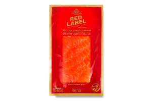 Лосось филе-нарезка Red label сл/с в/у 120г