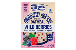 Каша овсяная мгновенного приготовления с лесными ягодами Healthy start Aunt Sonia м/у 55г