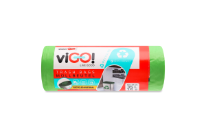Пакети д/сміття б/затяжок viGO 35л 15шт