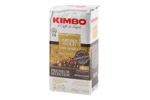 Кофе натуральный жареный молотый Aroma Gold Kimbo в/у 250г