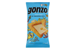 Трикутники кукурудзяні зі смаком сиру Gonzo м/у 150г