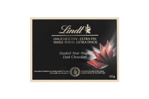 Шоколад черный Swiss Thins Lindt к/у 125г