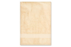 Рушник махровий бежевий 70х140см 500г/м2 Саффран 1шт