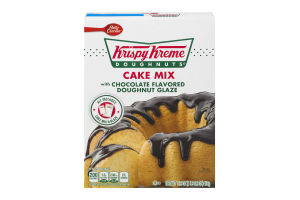 Betty Crocker Krispy Kreme Doughnuts Cake Mix with Chocolate Flavored Doughnut Glaze