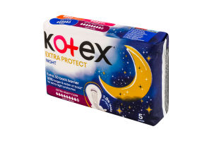 Прокладки гігієнічні жіночі Екстра-захист Night Kotex 5шт