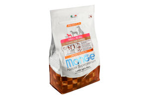 Корм сухой полнорационный для щенков мелких пород c ягненком и рисом Monoprotein Natural superpremium Monge м/у 2.5кг