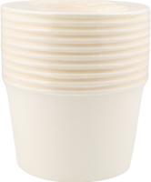 Миска супова паперова біла 500мл 10шт Уніпак