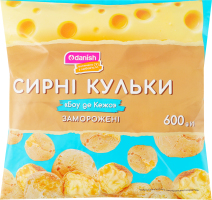 Шарики сырные замороженные Боу де Кежо Danish м/у 600г