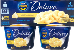 Kraft Macaroni & Cheese Deluxe White Cheddar - 4 PK