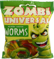 Цукерки желейні ZOMBI UNIVERSAL Worms 70г