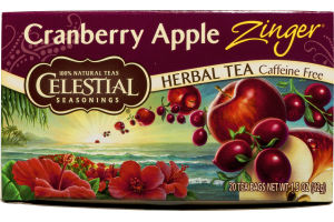 Celestial Seasonings Herbal Tea Cranberry Apple Zinger - 20 CT
