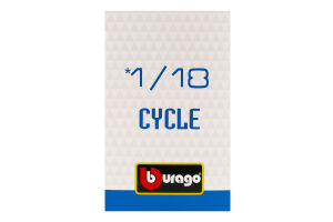 Модель масштабированная для детей от 3лет 1:18 №18-51030 Мотоцикл Bburago 1шт