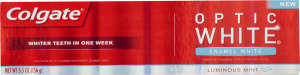 Colgate Optic White Enamel White Toothpaste Luminous Mint