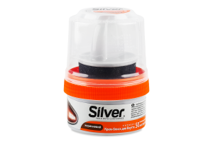 Крем-блиск д/взуття коричневий 50мл Сільвер