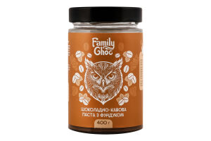 Паста шоколадно-кавова з фундуком 400г твіст/б Family Choc
