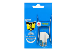 Электрофумигатор с жидкостью от комаров 30 ночей Raid 1шт