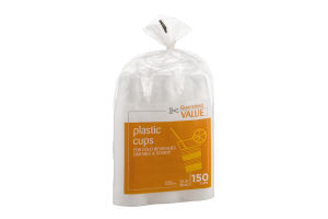 Guaranteed Value Plastic Cups - 150 CT