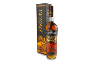Бренді 0.5л 40% виноградний витриманий 5 років VVSOP Lion legend Aznauri к/у