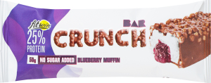 Батончик протеиновый глазированный с подсластителями со вкусом черничного маффина Crunch bar FitWin м/у 60г