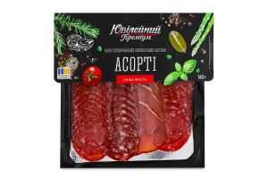 Набор мясной нарезка сервировочная Ассорти Ювілейний Преміум с/к в/с в/у 0.16кг