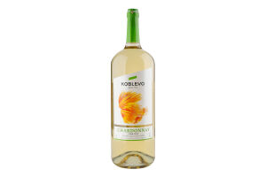 Вино 1.5л 9.5-14% белое сухое Chardonnay Koblevo бут