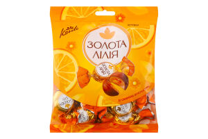 Цукерки Golden Lily з смаком апельсина 180г Konti