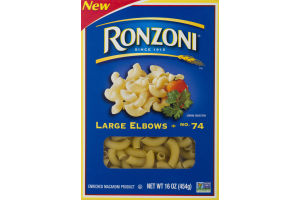 Ronzoni Enriched Macaroni Large Elbows