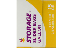 Ahold Storage Gallon Bags Slider - 15 CT