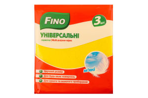 Салфетки универсальные мягкие Fino 3шт