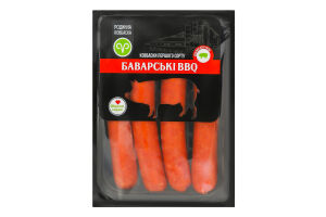 Колбаски Баварские BBQ Родинна ковбаска п/к 1с лоток 0.26кг