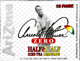 AriZona Arnold Palmer Zero Half & Half Ice Tea Lemonade - 12 PK