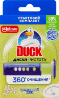 Очищувач унітаза гелевий в дозаторі Цитрусовий бриз Диски чистоти Duck 36мл